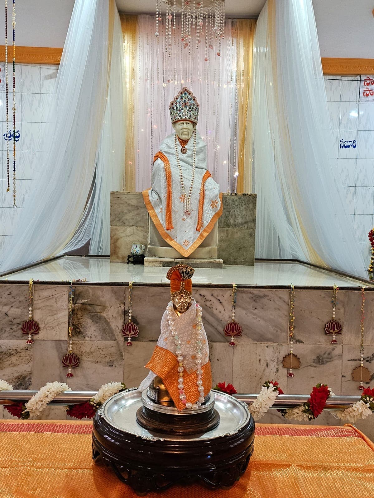 The altar (Peetham) beneath the main idol, present-day